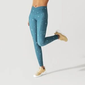 Women's Blue Starry Leggings